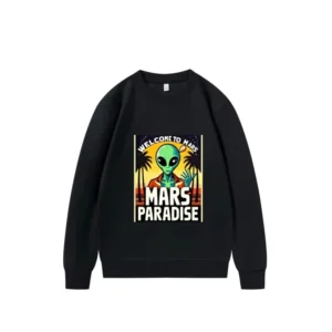 2026 Free Shipping from Usa 250Gsm Heavyweight Round Neck Sweatshirt Oversized Casual Loose Fit Pullover